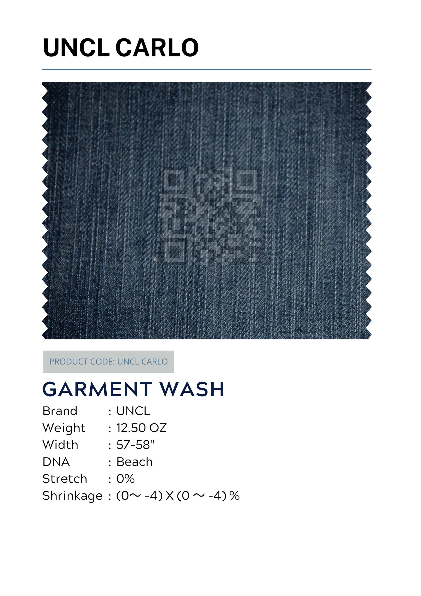 Denim 12,5 oz Carlo