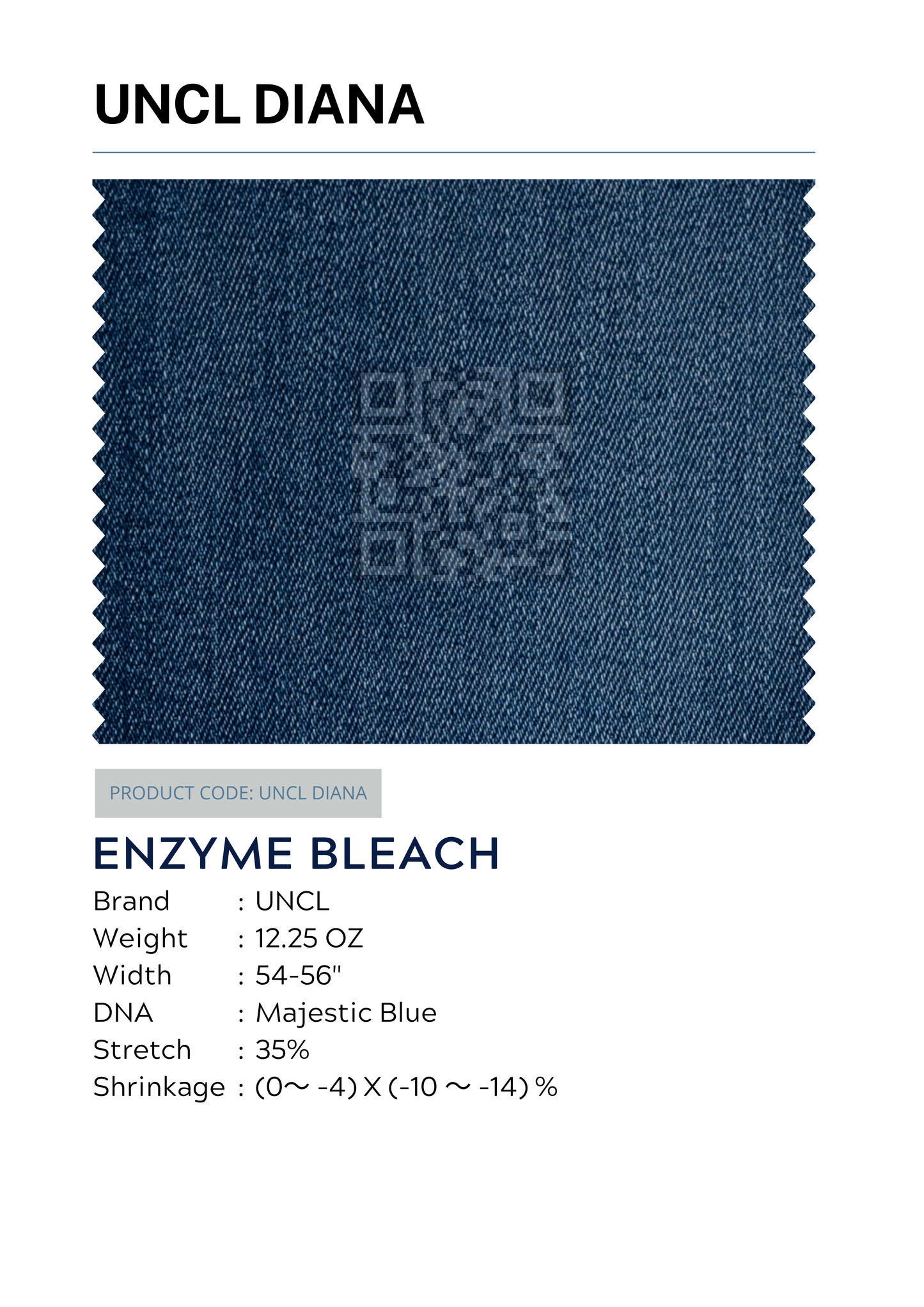 Denim Strecth 12,25 oz UNCL DIANA