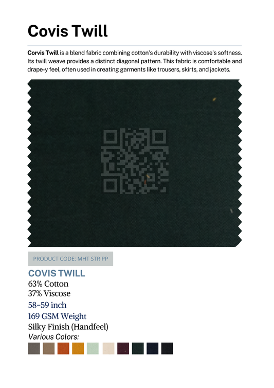 COVIS TWILL ( Cotton Viscose )