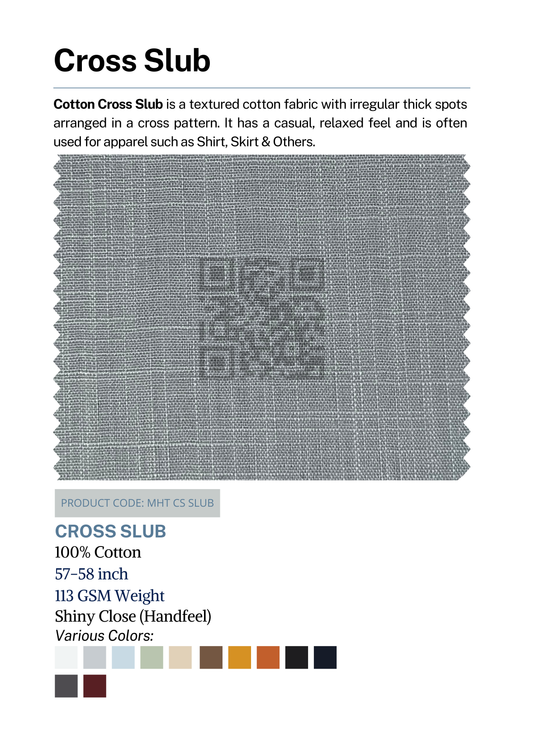 Cotton Cross Slub